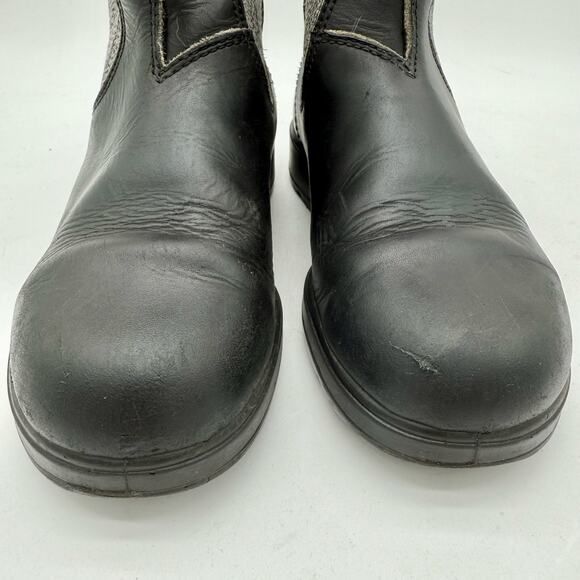 Blundstone Classic Black Leather Pull-On Chelsea Boots Women's Size 6 - Picture 4 of 8